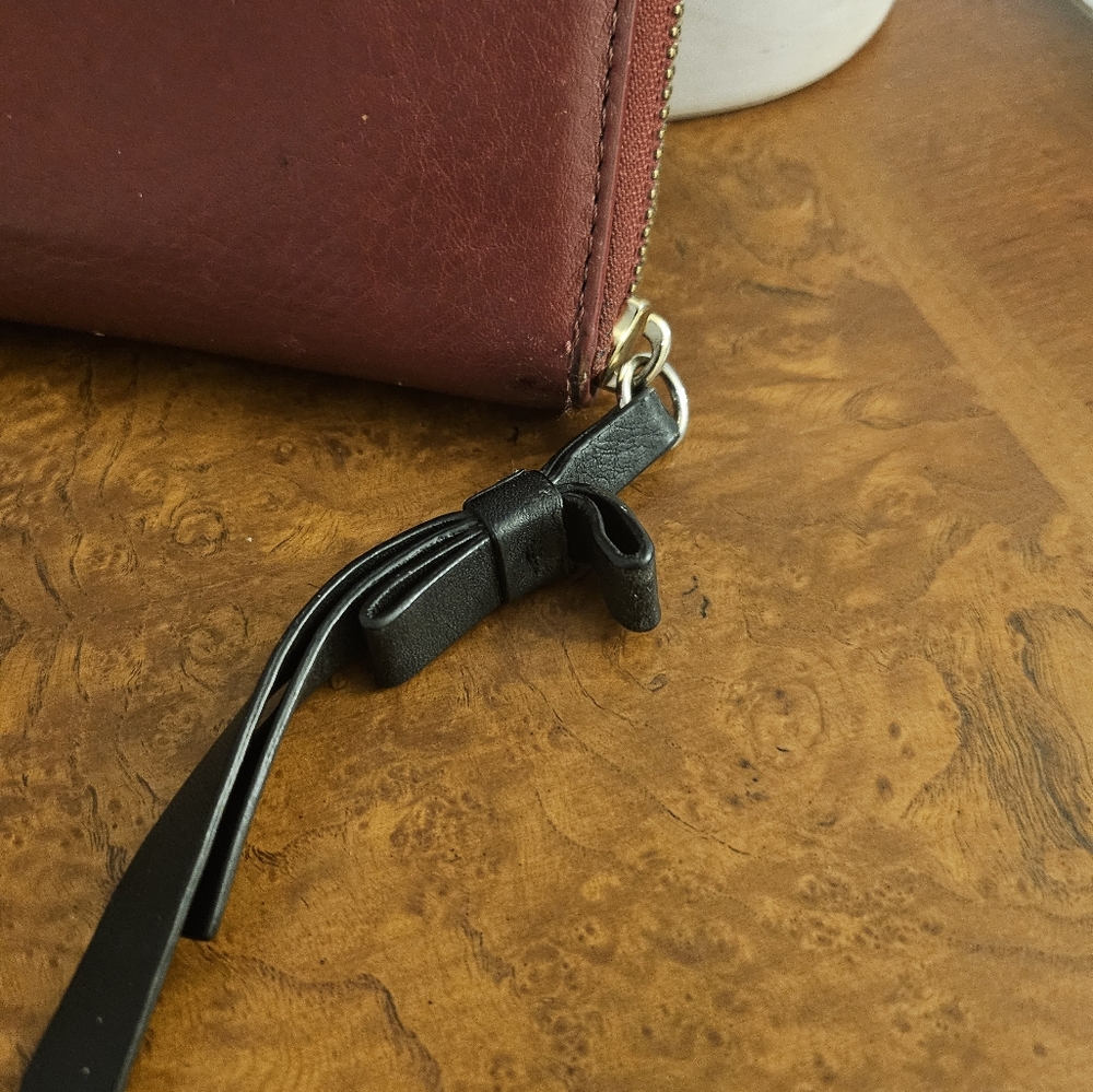 Kate Spade Burgundy Leather Wallet - Picture 6 of 8